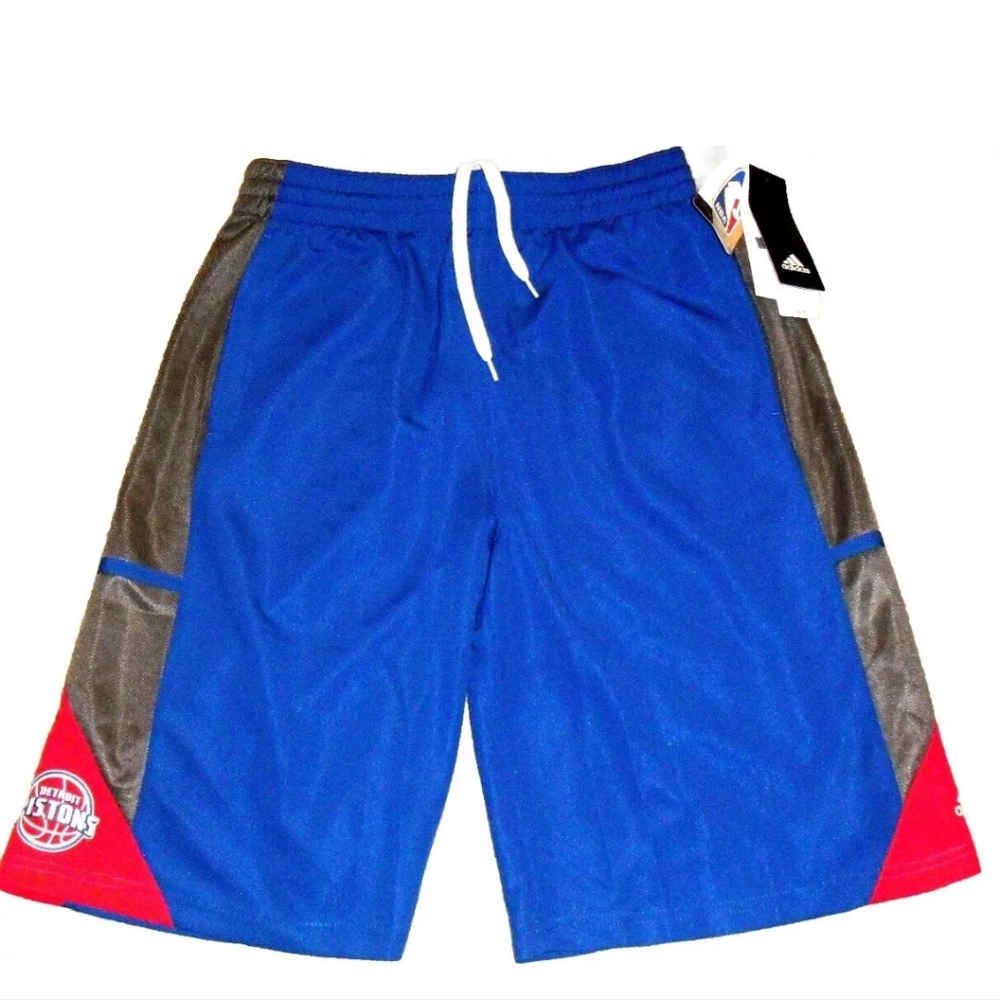 Detroit Pistons Kids Youth Adidas Shorts sz. XL 18 New Tags Nba
